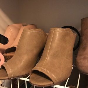 Chunky bootie style heels. 8.5